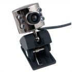 Webcam USB 2.0 com microfone e 6 leds